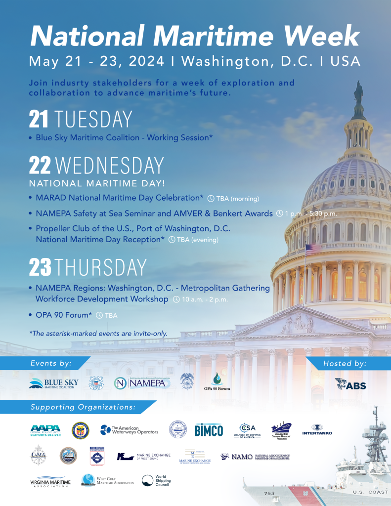 National Maritime Week list of event and Supporting Organizations